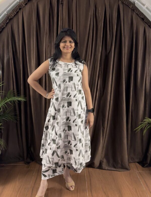 IMG_6169 Leafy Elegance Kurti Palazzo Set