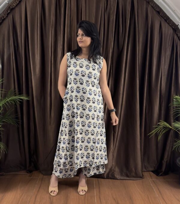 IMG_6321 Leafy Elegance Kurti Palazzo Set